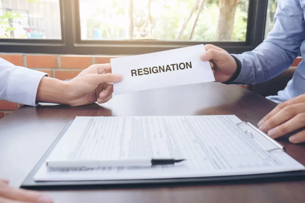 Resignation Process - leaving a job after 6 months